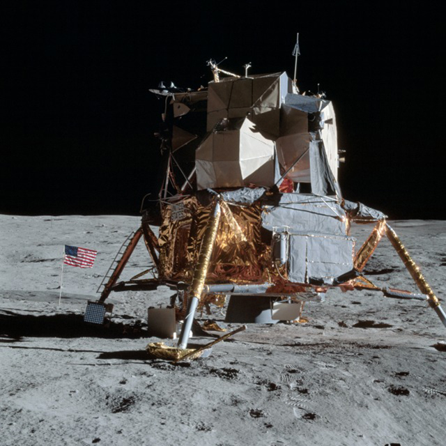 Apollo LM on moon